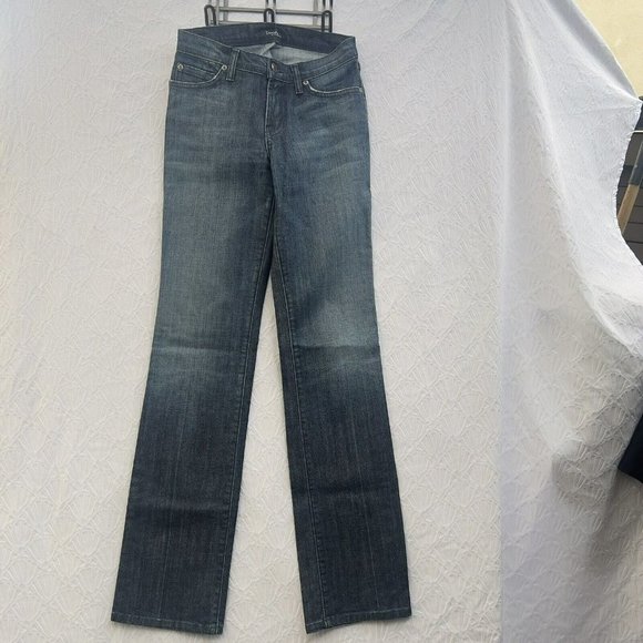 WOMEN BLUE DAVID KAHIM JEANS DENIM WEAR CUT#1176 STYLE 3500   Flex Ultra  SIZE 0 - Picture 7 of 11